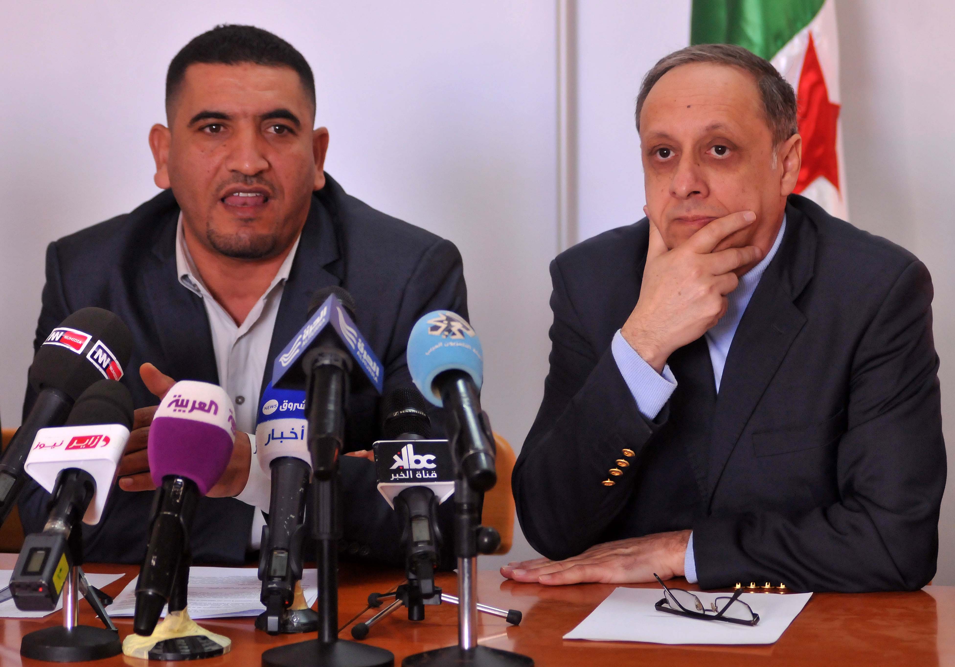 Soufiane Djilali et Karim Tabbou. New Press